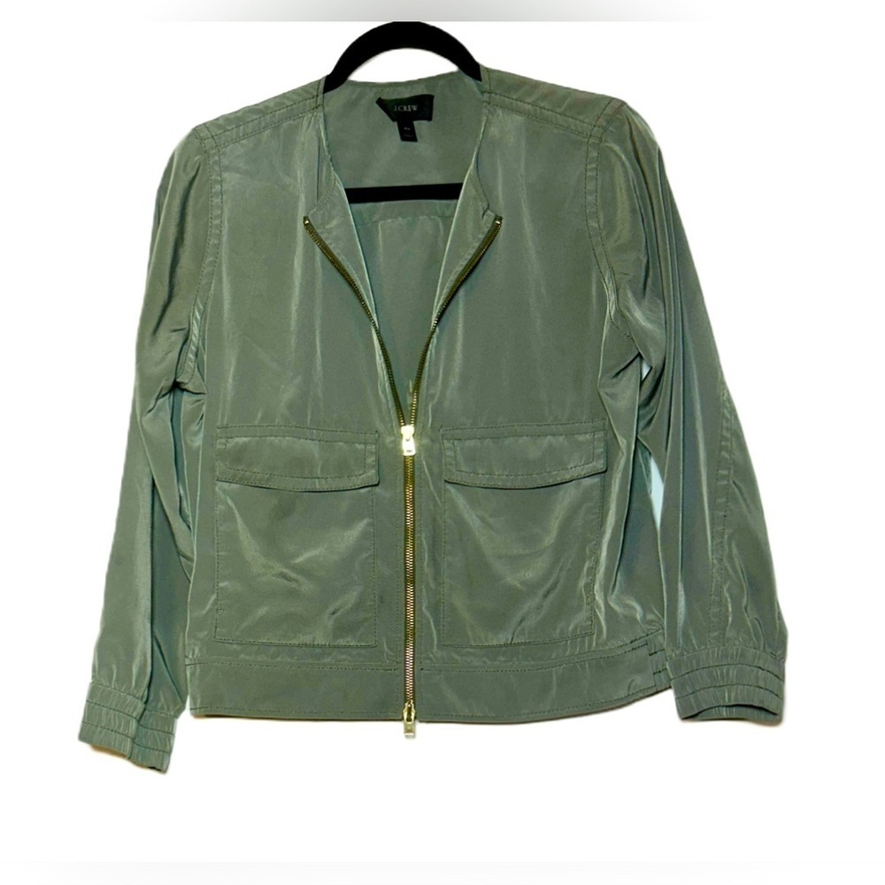J. Crew Green Bomber Jacket